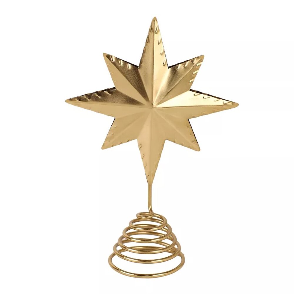 St. Nicholas Square Metal Star Christmas Tree Topper
